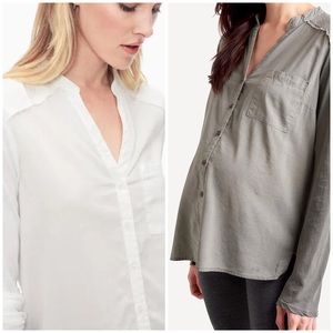 NWT! Splendid new famous shirt button up in white